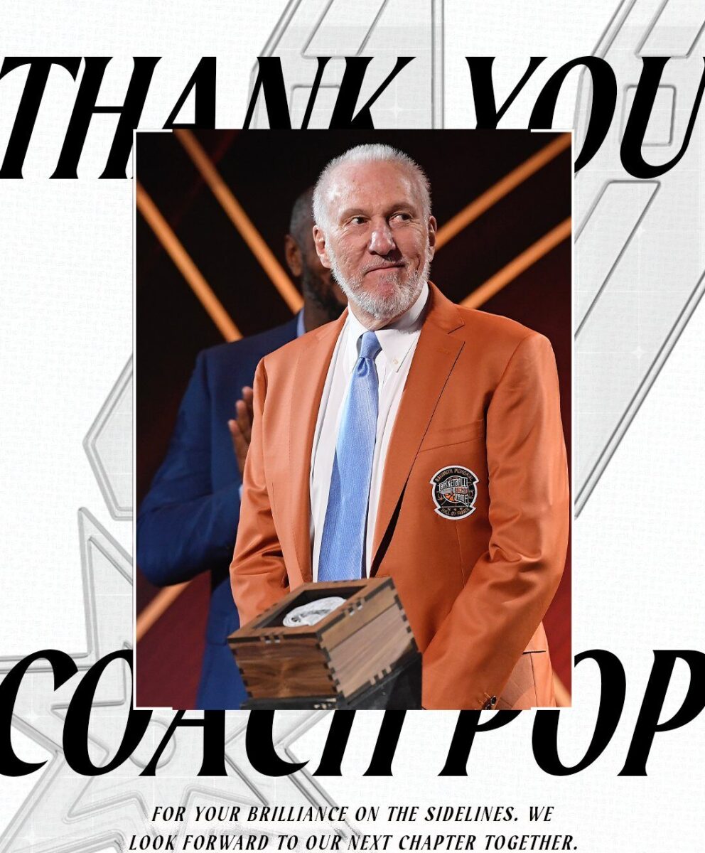 Gregg Popovich arrête sa carrière d'entraineur