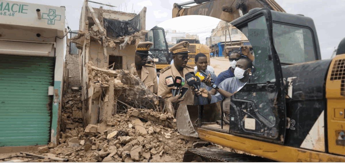 Démolition bâtiment au marché Ocass de Touba, Préfet de Mbacké