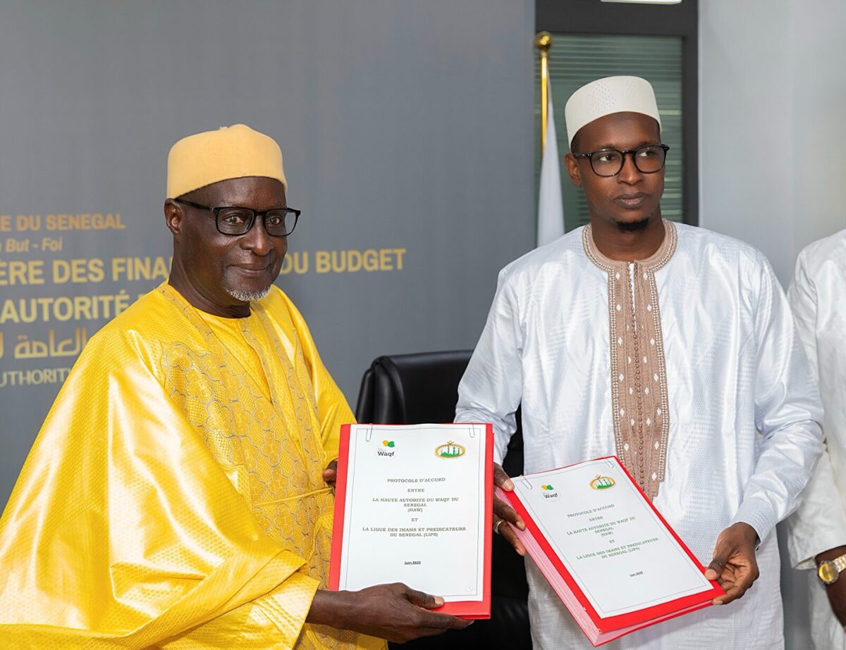 Imam Diène, président de la LIPS et le Dg de la HAW