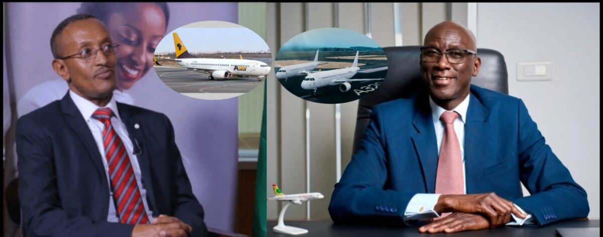 Tidiane Ndiaye, Directeur général d'Air Sénégal et le Directeur général d’Asky Esayas Woldemariam Hailu