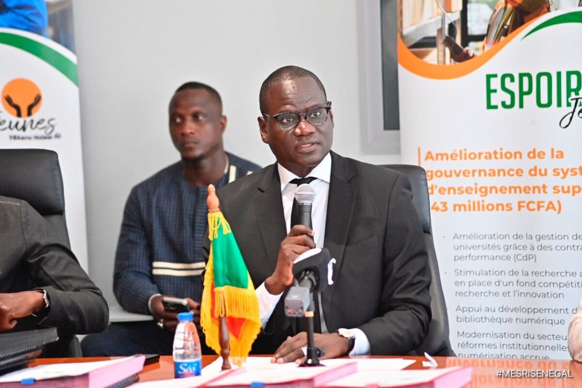 Le ministre de l'Enseignement supérieur, de la Recherche et de l'Innovation, Abdourahmane Diouf