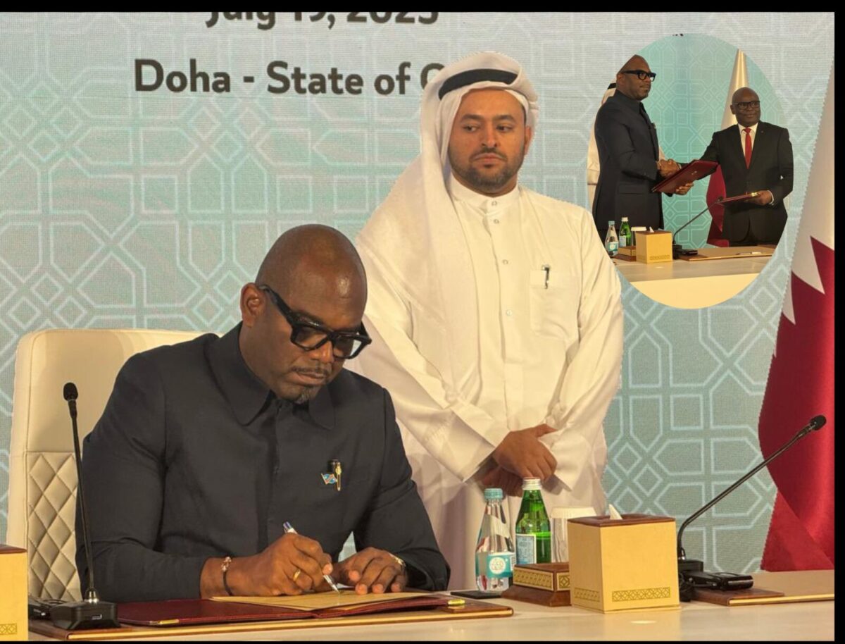 RDC : une Déclaration de principes signée à Doha pour un accord de paix global