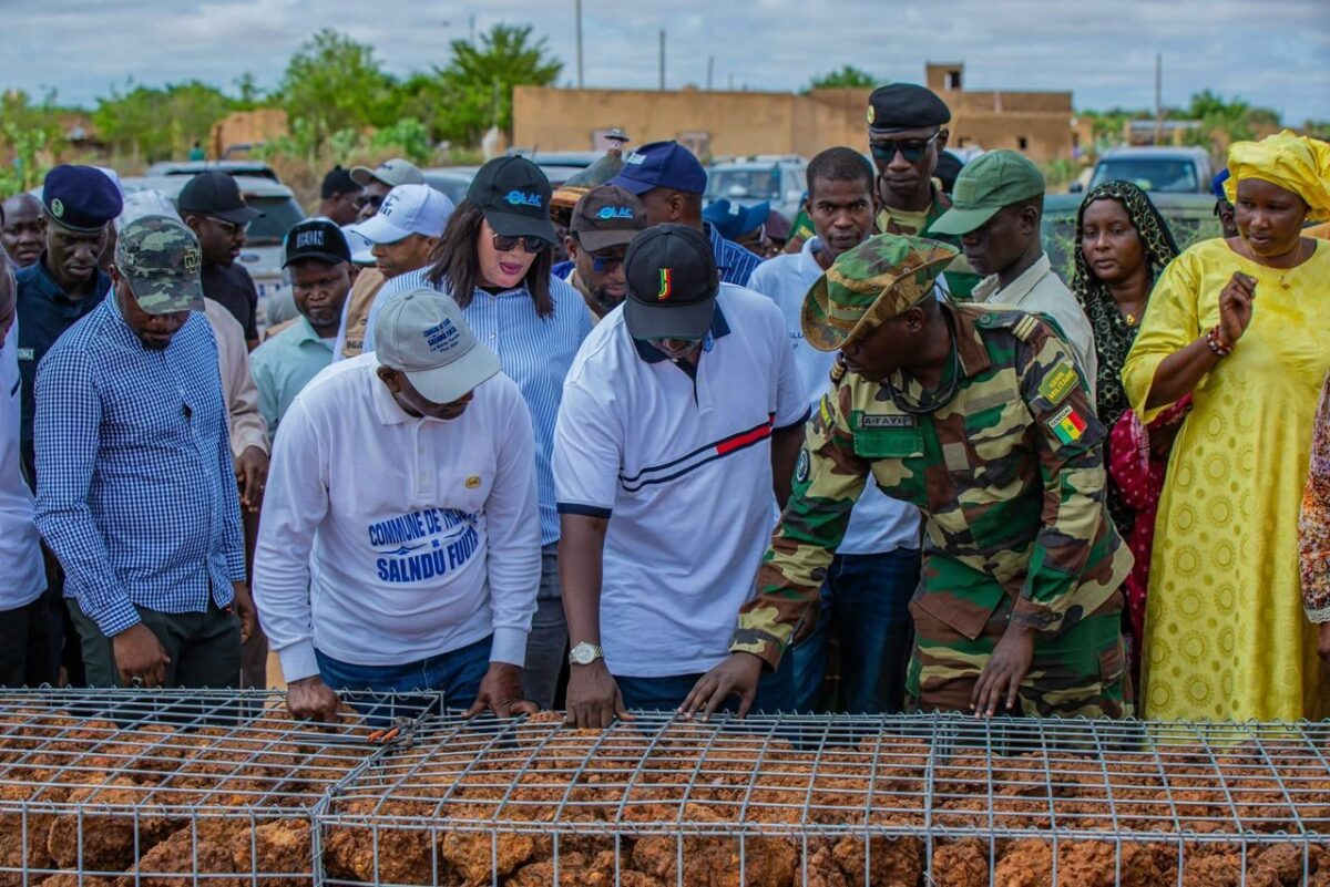 Une digue de protection construite à Thilogne, à Matam, pour lutter contre les inondations