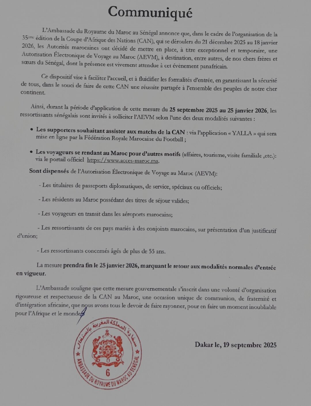 Document Can 2025 Le Maroc Instaure Une Autorisation électronique