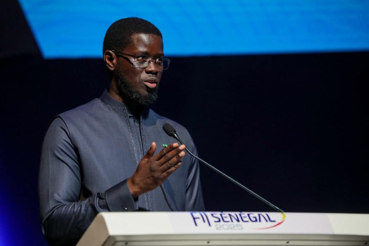 le président de la République, Bassirou Diomaye Faye lors de la cérémonie d’ouverture de la 2e édition de ce forum qui se tien du 7 au 8 octobre 2025, à Diamniadio