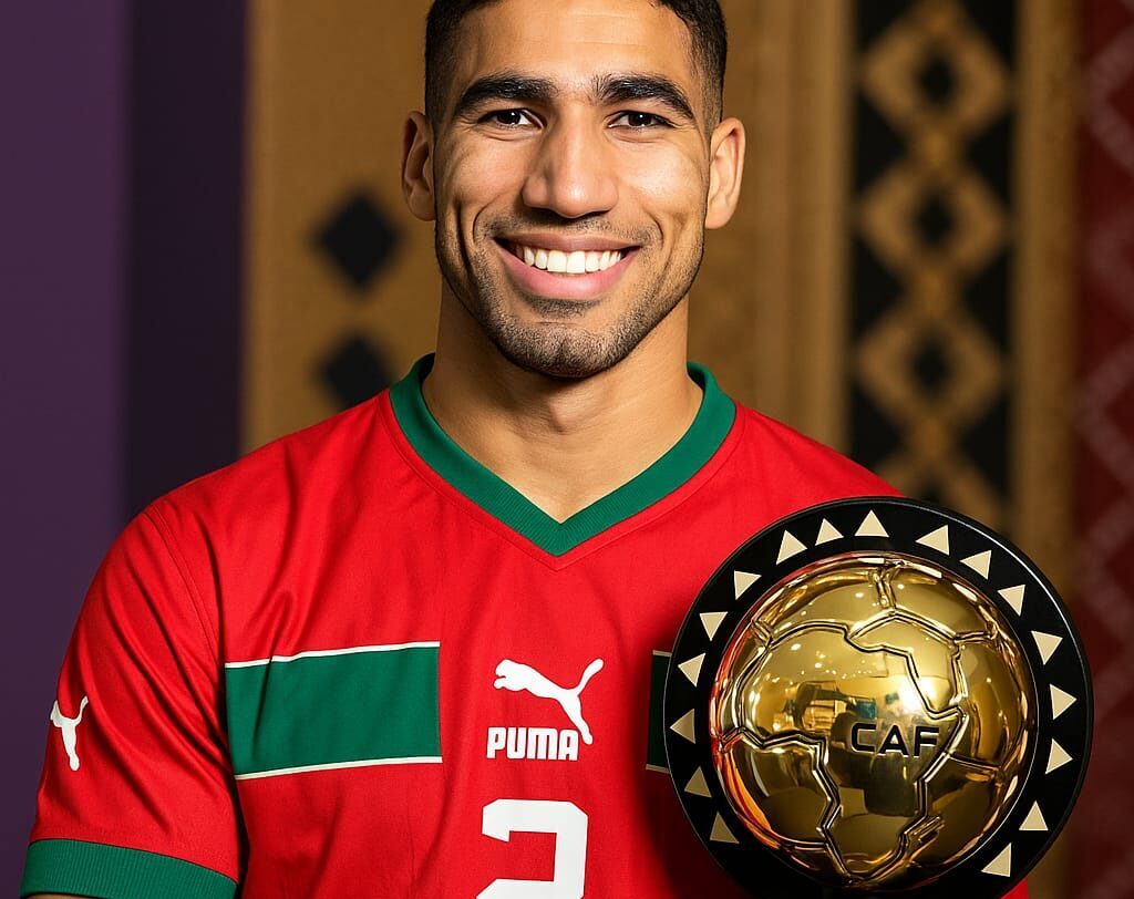 Achraf Hakimi, Joueur africain de l'année 2025 Maroc CAF Awards
