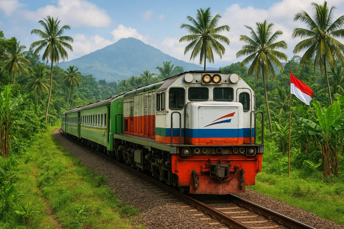 train, Indonésie
